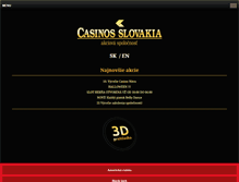 Tablet Screenshot of casinos.sk