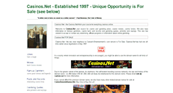 Desktop Screenshot of casinos.net
