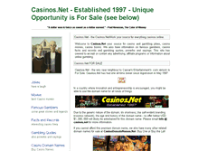 Tablet Screenshot of casinos.net